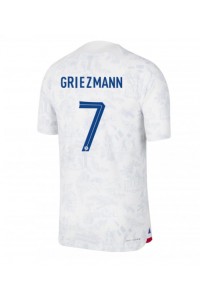 Ranska Antoine Griezmann #7 Jalkapallovaatteet Vieraspaita MM-kisat 2022 Lyhythihainen